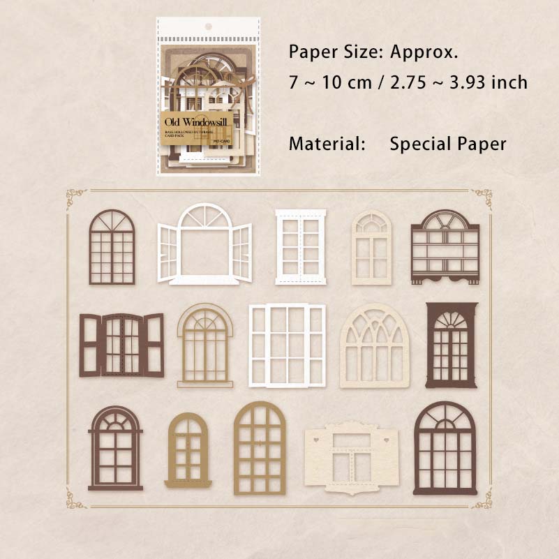 15 Pcs Hollow Cutout Scrapbook Paper KKSJ