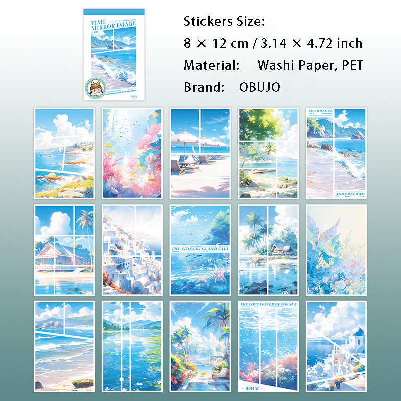 30 Sheets Travel Theme Stickers SGJX