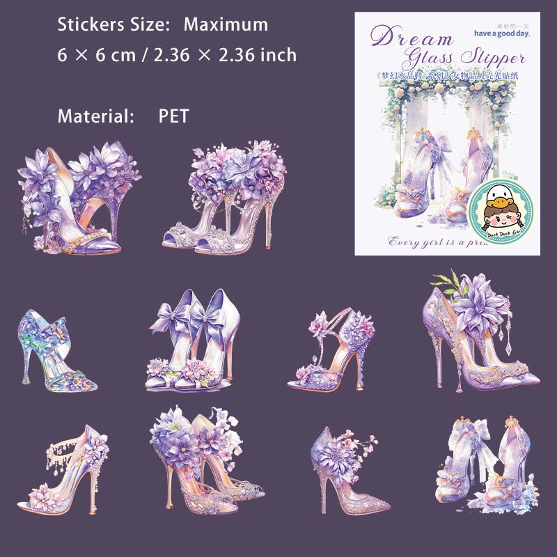 10 Pcs Dreamy Crystal High Heels MHSJX