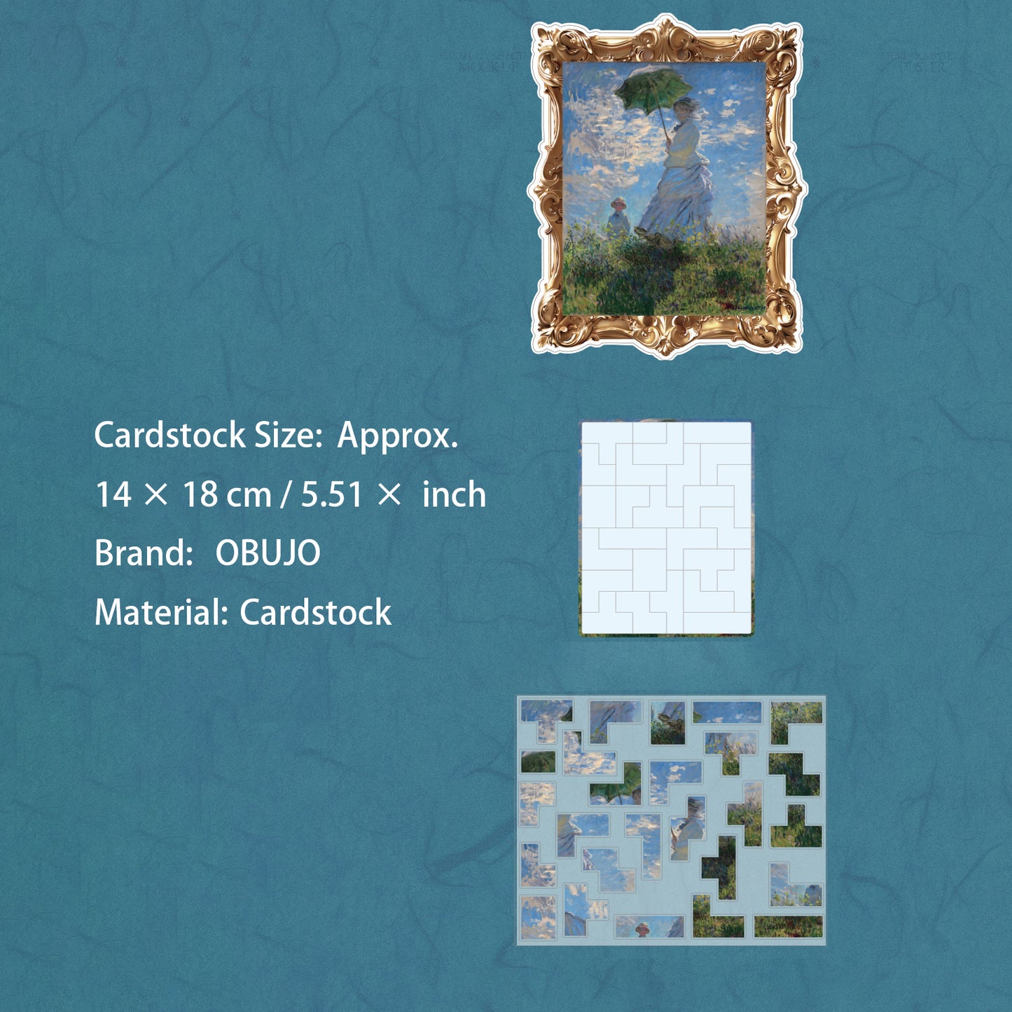 Famous Painting Puzzle DIY Stickers SJMHZ