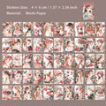 50 Sheets Classic Girl Washi Stickers Book LMSNZ