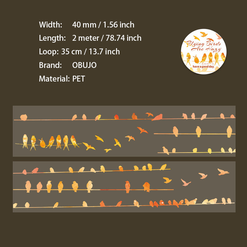 1 Roll Fly Birds PET Tape FNML