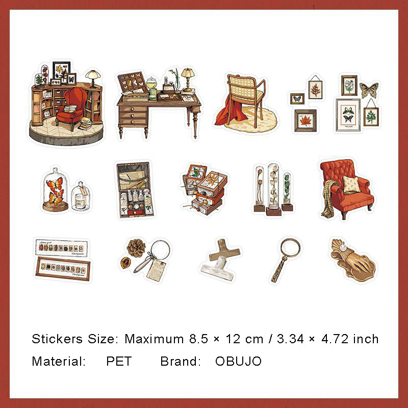 30 Pcs Hobby Theme PET Stickers SJXZ