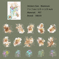 15 Pcs Watercolor Blooming PET Stickers LJXL