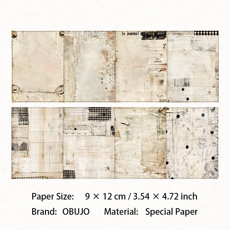 9 Sheets Vintage Journal Paper SHRJ
