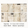 9 Sheets Vintage Journal Paper SHRJ