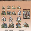 15 Pcs House Cardstock Stickers HCWJ