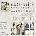55 Pcs Vintage Cardstock and Paper Kit FGSZ