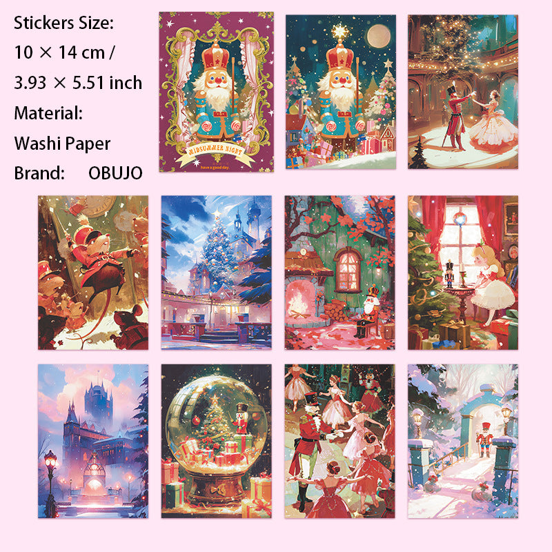 10 Pcs Fairy Tale Washi Stickers ZXYZM