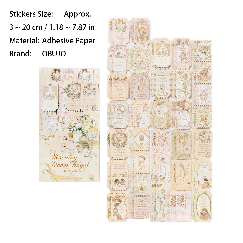 10 Sheets Vintage Post Stamp Stickers CHHX
