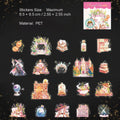 20 Pcs Gliiter Magic Theme PET Stickers MFYWL