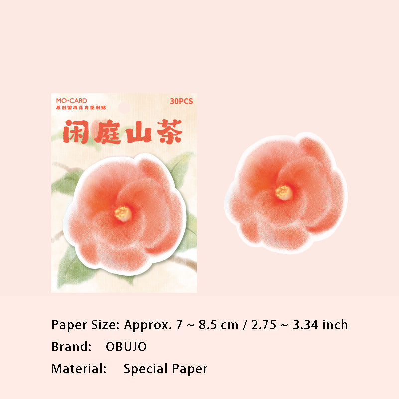 30 Sheets Flower Shape Notepad JRSHQ