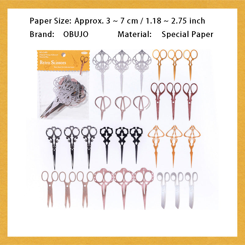 30 Pcs Creative Cutout Journal Paper SZSWJ