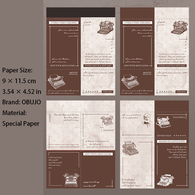 30 Sheets Masterpiece Themed Notepad Paper WHSZ