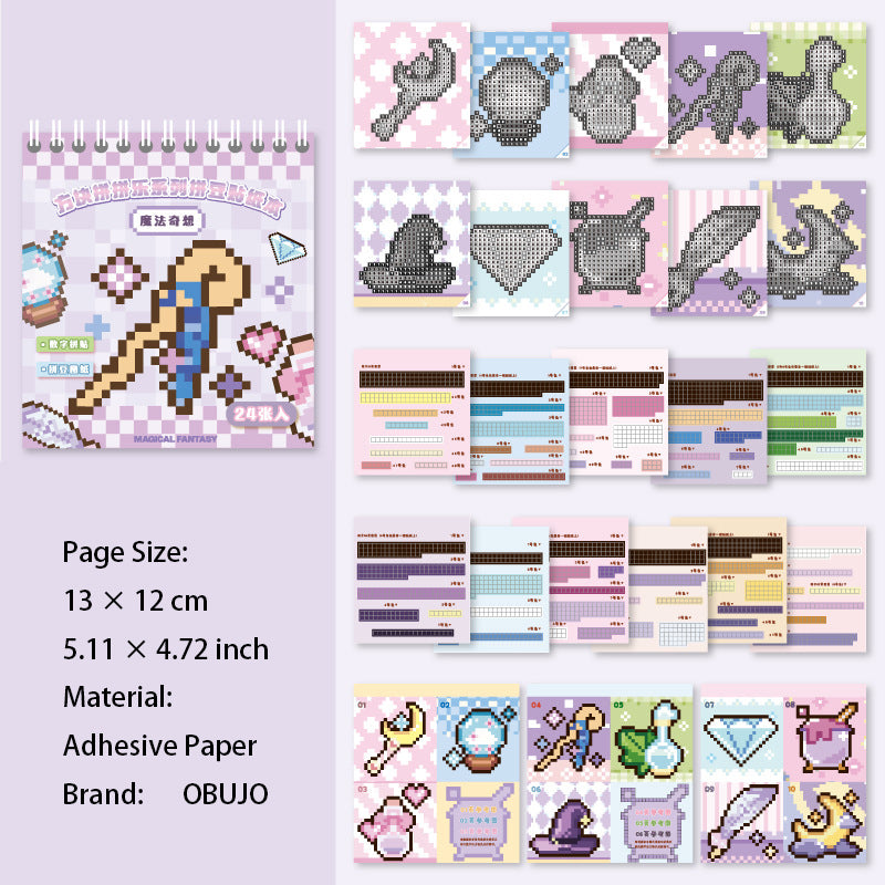 Mosaic Style Puzzle Sticker Book FJPPL