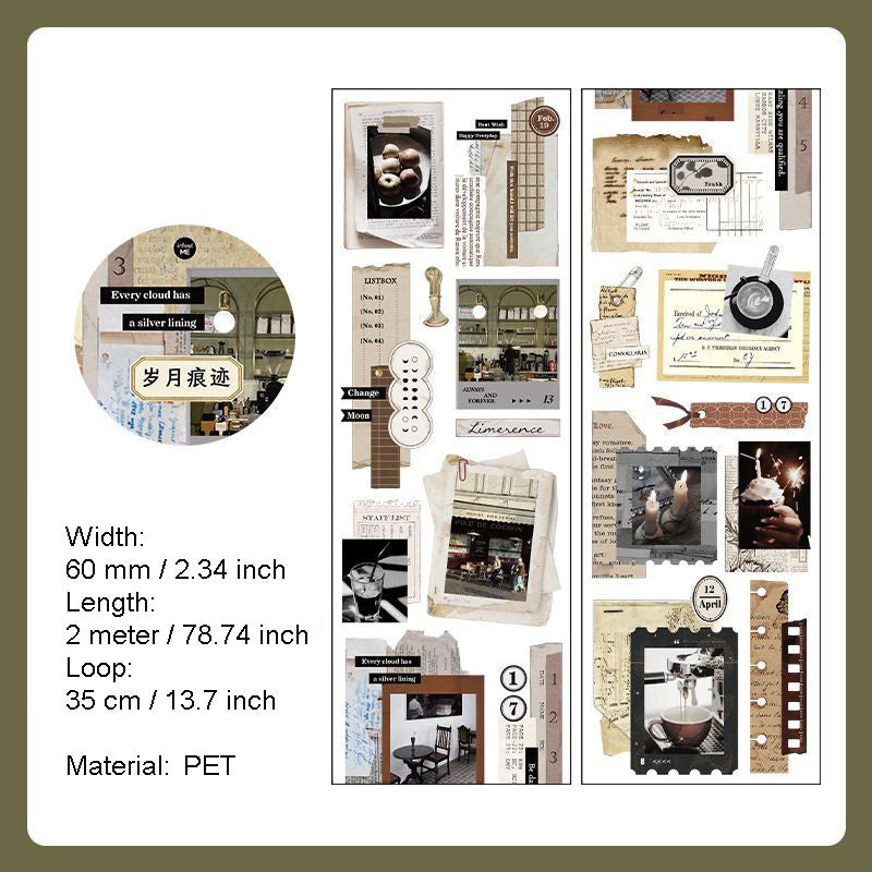1 Roll Movie Film PET Stickers Tape YXSJ
