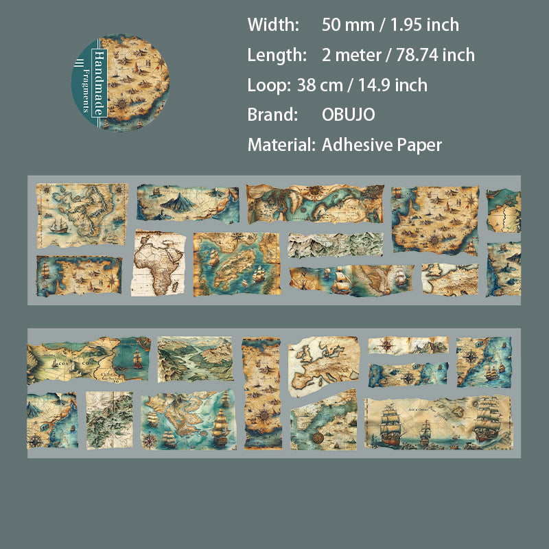 1 Roll Vintage Floral Stickers Tape SZSY