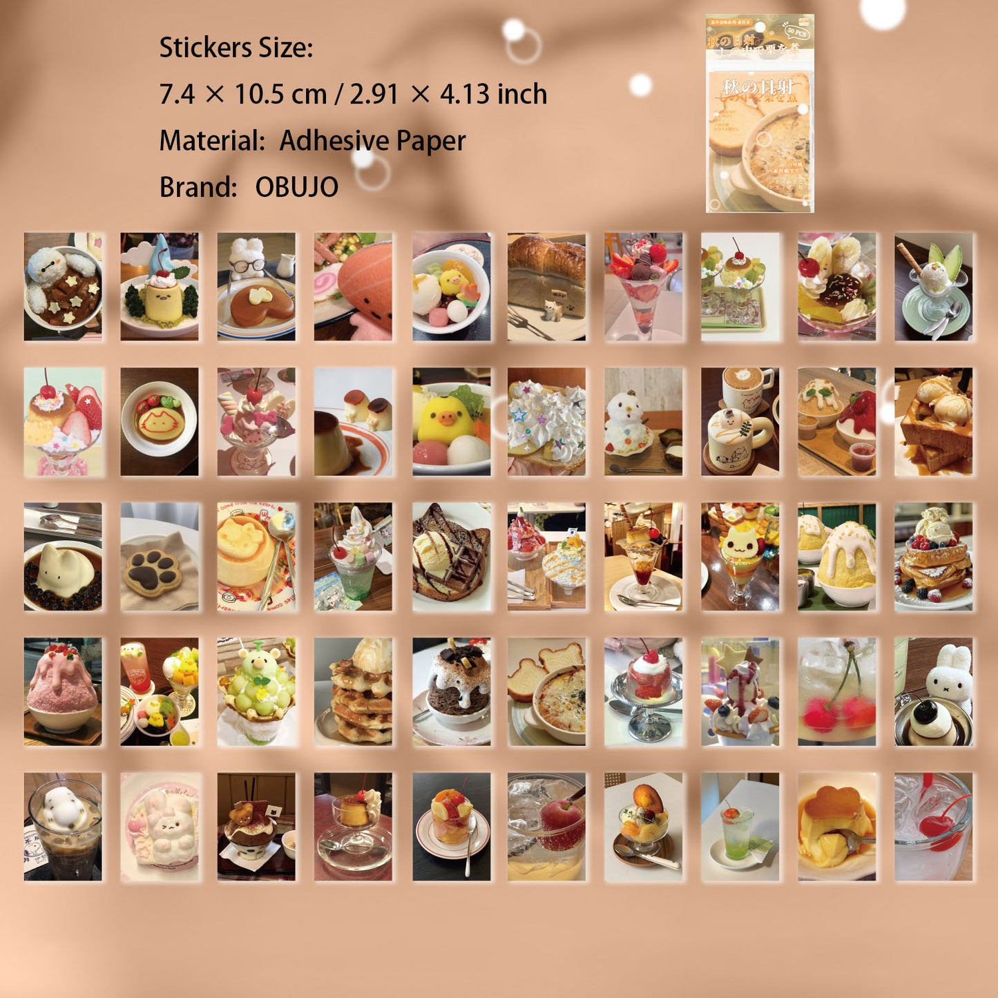 50 Pcs Aesthetic Stickers Book STZY