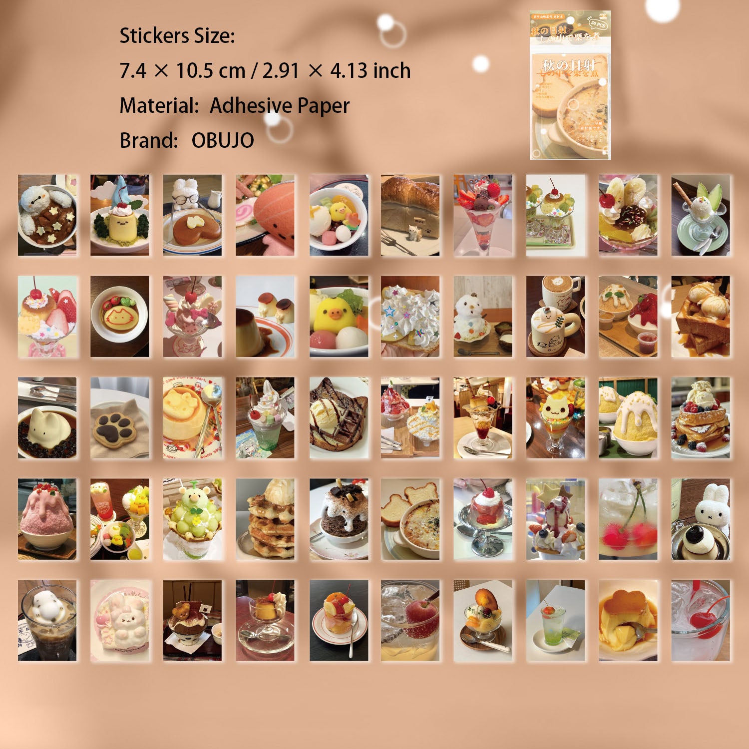 50 Pcs Aesthetic Stickers Book STZY