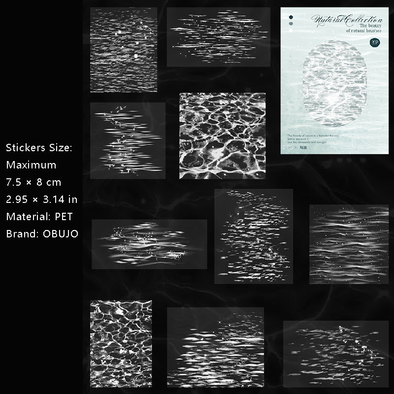 20 Pcs Natural Element PET Stickers ZRJ