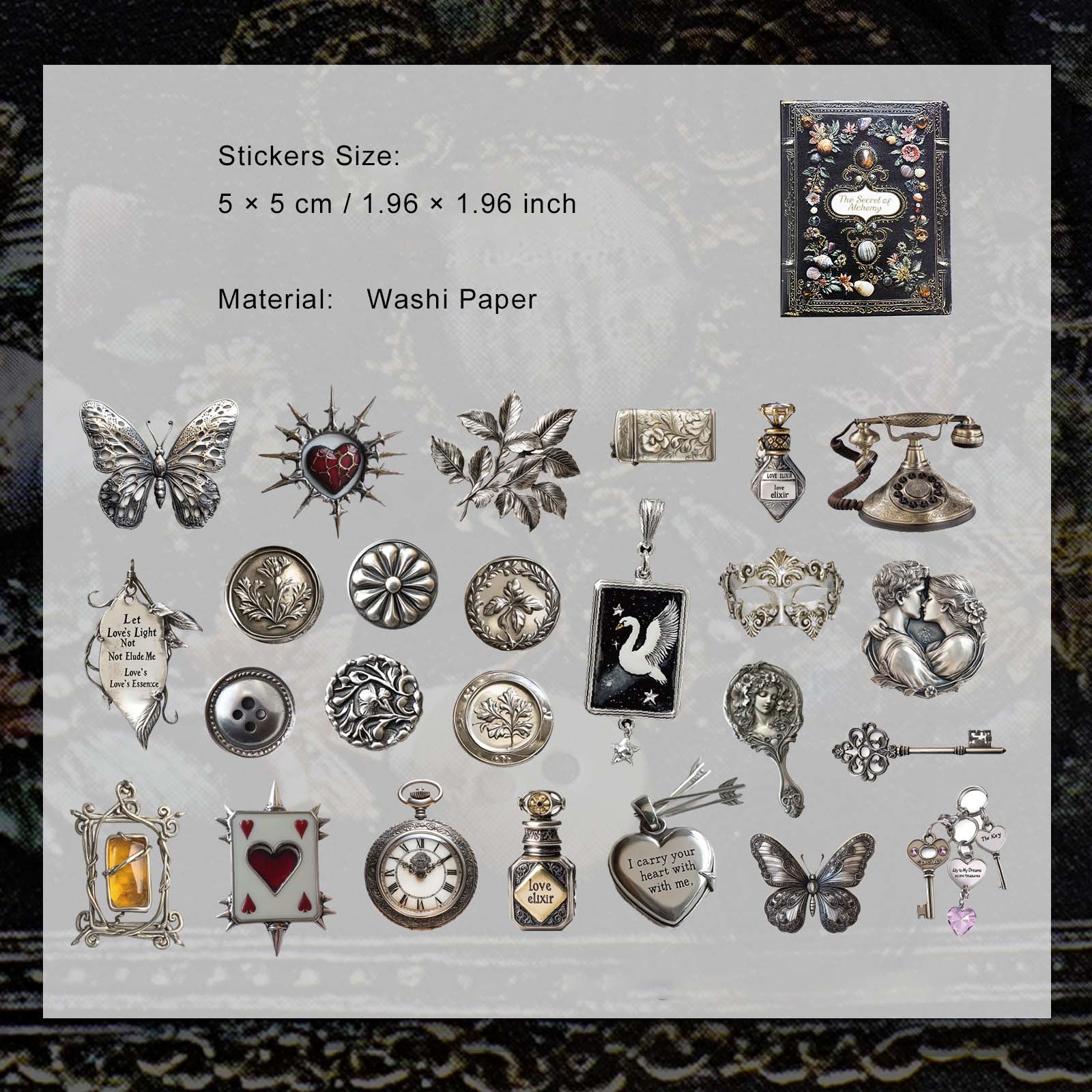 50 Pcs Vintage Gadgets Stickers LJMJ