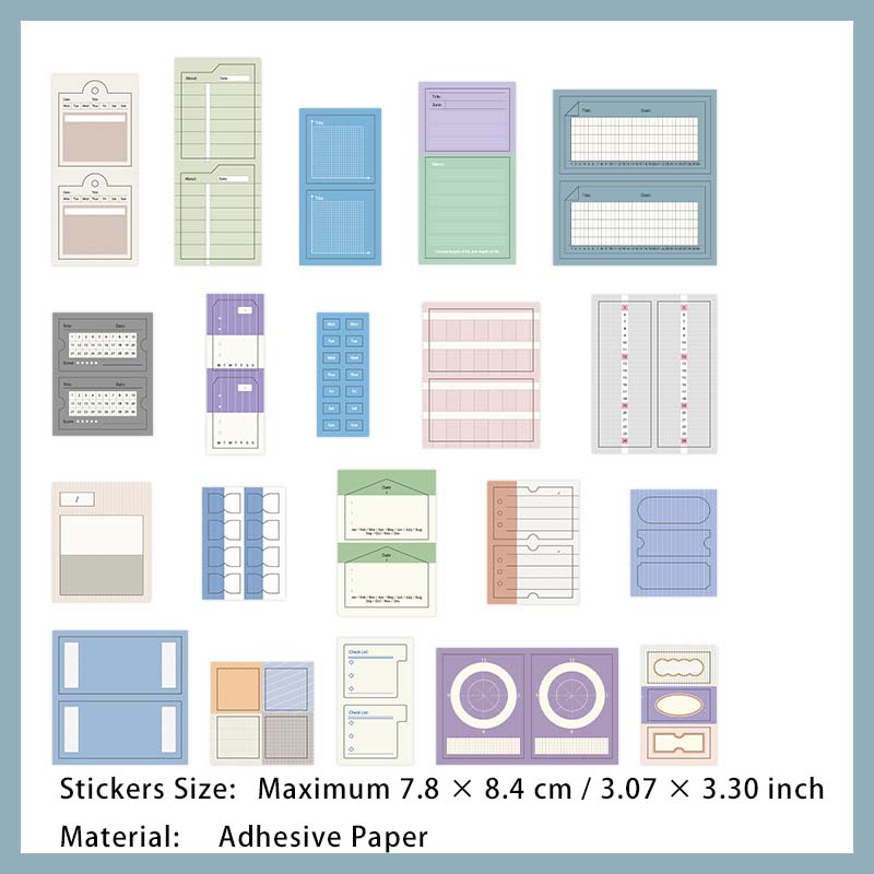 20 Pcs Creative Bullet Journal Stickers CHJLY