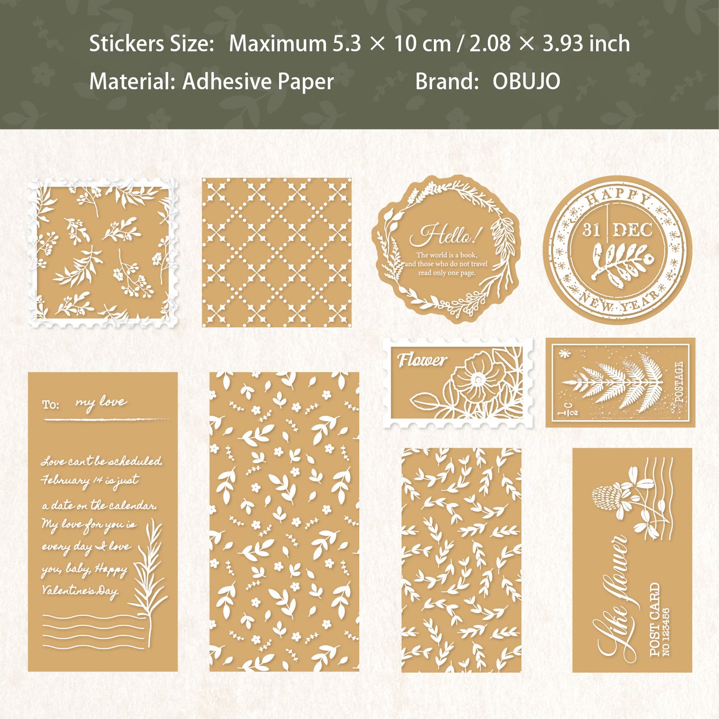 20 Pcs Creative Journal Stickers SXHY