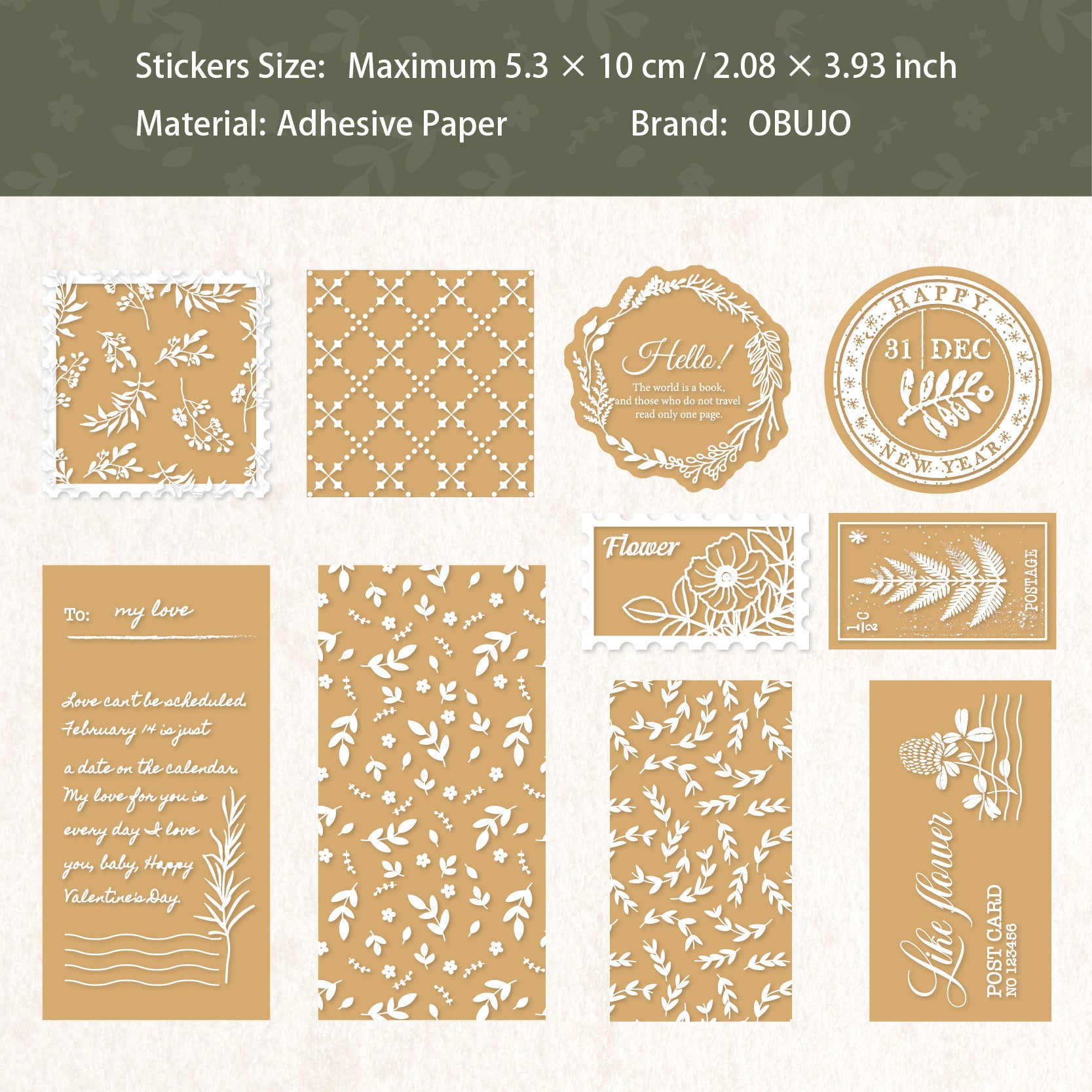 20 Pcs Creative Journal Stickers SXHY