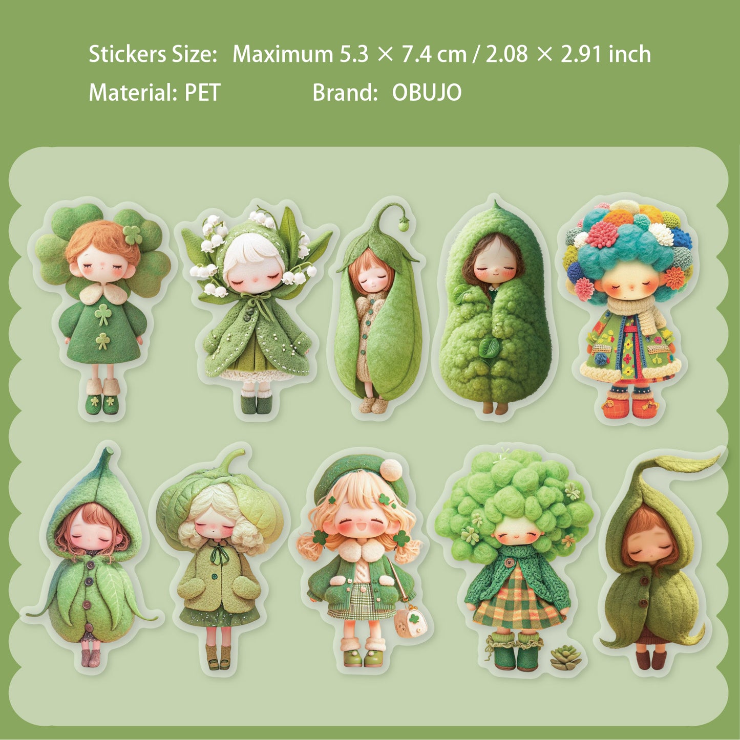 20 Pcs Toy Themed PET Stickers TRXL