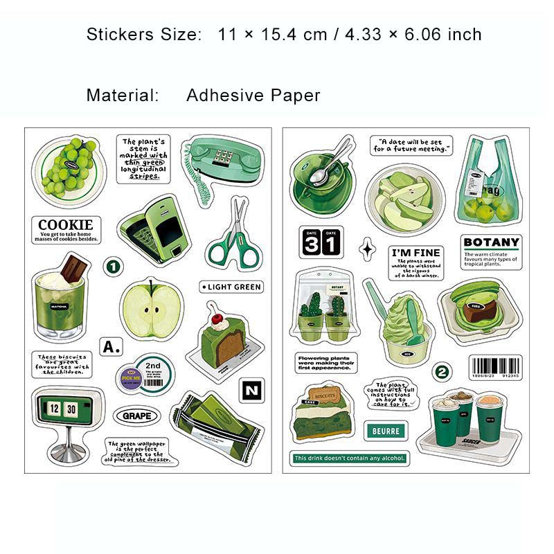 2 Sheets Daily Life Planner Stickers RJSP