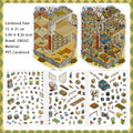 3D Shop Scene DIY PET Stickers JRYY