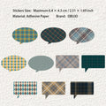 20 Pcs Grid Dialog Journal Stickers DHXL