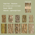 20 Sheets Tree Bark Texture Journal Paper SWYJ