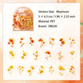 40 Pcs Watercolor Flower PET Stickers HKYS