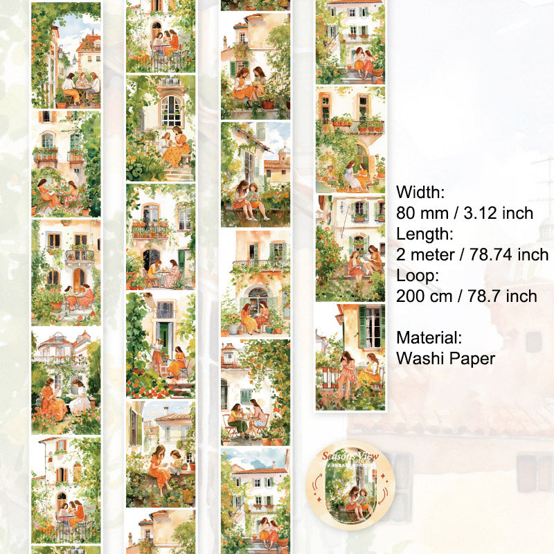 1 Roll Landscape Painting Washi Tape RJZM