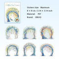 6 Pcs Romance Arch PET Stickers LMXP