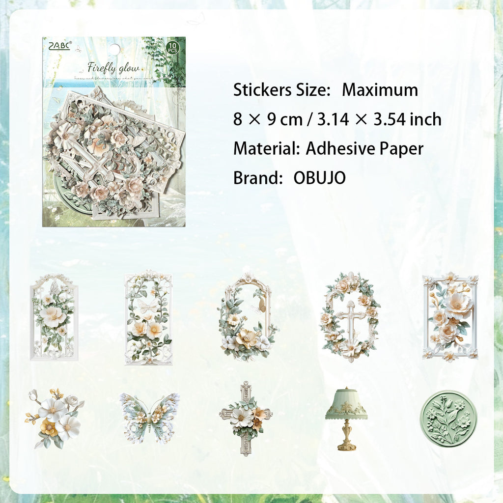 10 Pcs Aethetic Journal Stickers LYSH