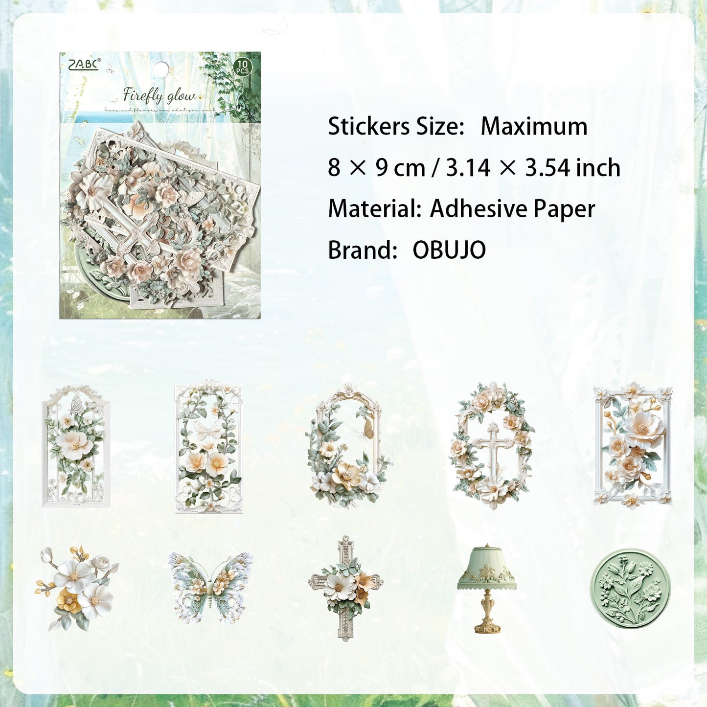 10 Pcs Aethetic Journal Stickers LYSH