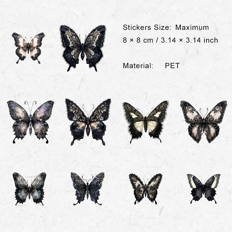 20 Pcs Vintage Gothic Stickers GJTY