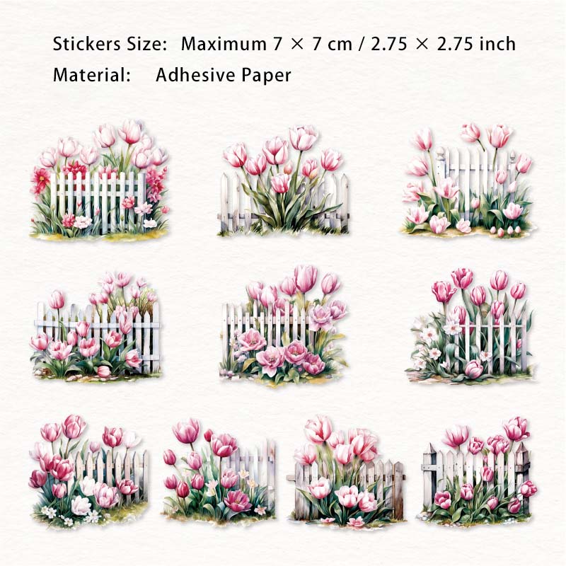 10 Pcs Garden Fence Stickers MSZY