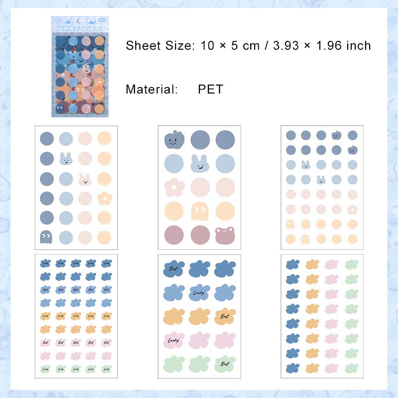 6 Sheets Emoji Star Planner Stickers TMBQ