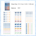 6 Sheets Emoji Star Planner Stickers TMBQ