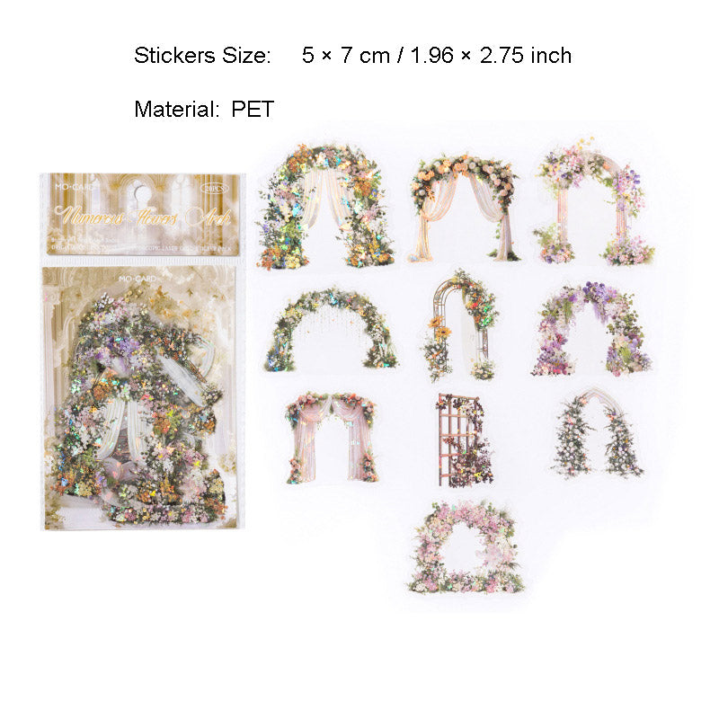 20 Pcs Wedding Decoration Theme PET Stickers WJXJ