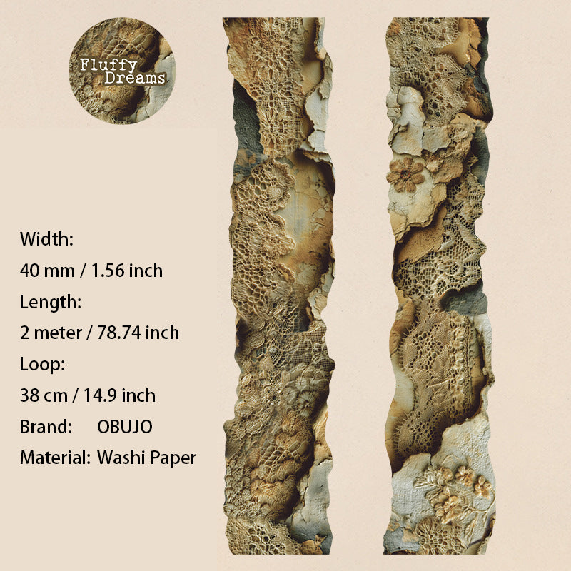1 Roll Vintage Lace Washi Tape XLMJ