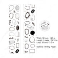 1 Roll Dialog Box Planner Stickers DHKHJ