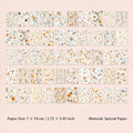 100 Pcs Floral Scrapbook Paper MSHK