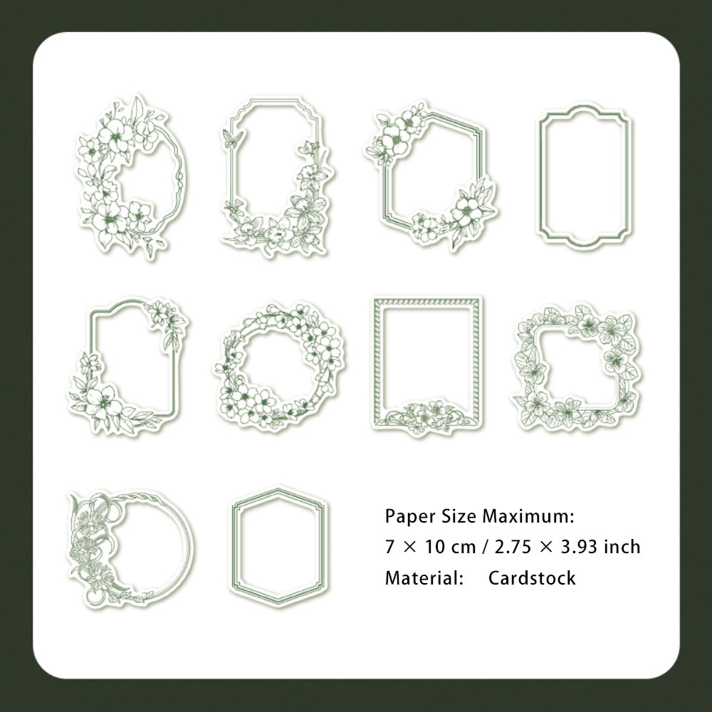 30 Pcs Cutout Frame Cardstock Paper MCSF