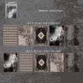 10 Pcs Dark Themed Scrapbook Paper HSTH