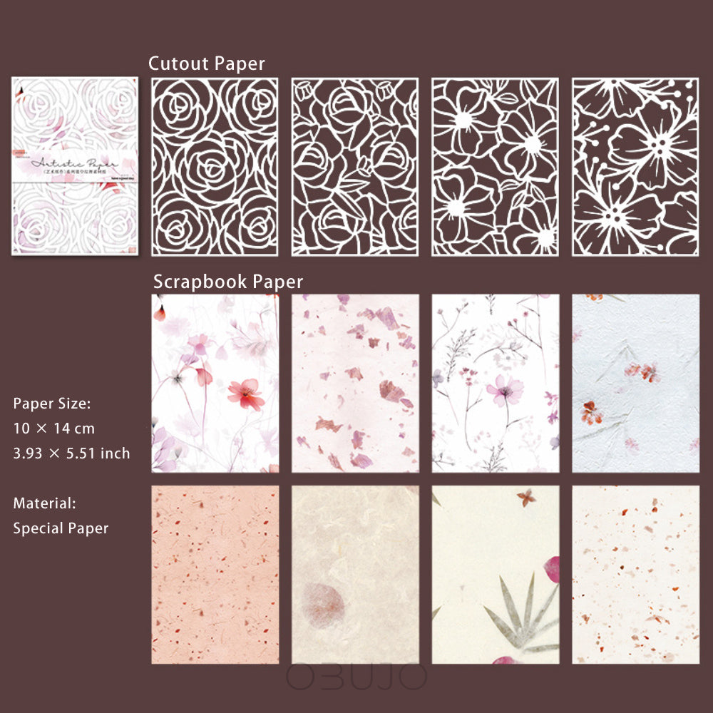 20 Sheets Cut-out Paper and Scrapbook Paper YSZZ