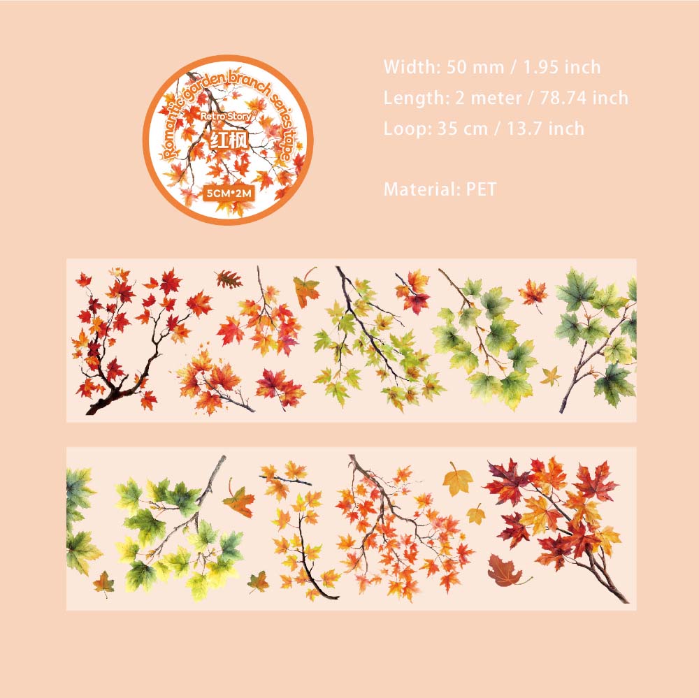 1 Roll Flower Branch PET Tape LMYZ